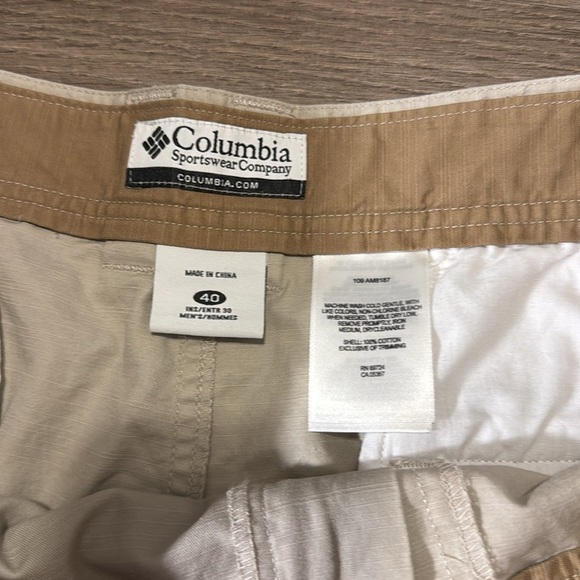 NWT Columbia pants‎ The Columbia khaki pants 100% Cotton upf protection 40 X 30 - Picture 13 of 13
